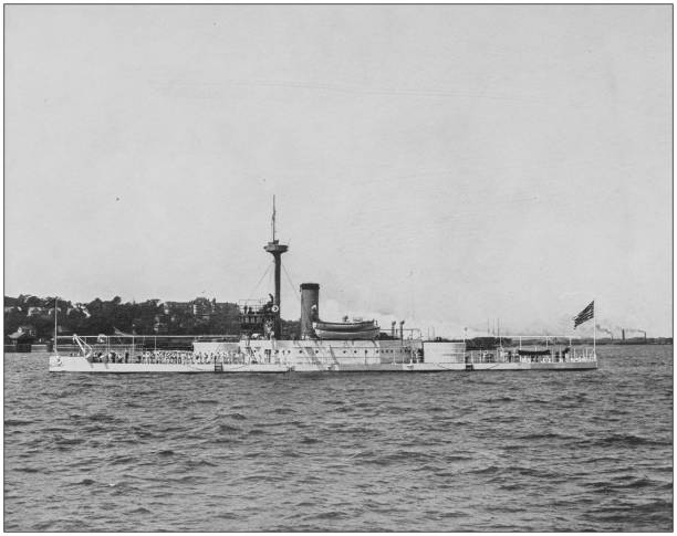 istock Antique historical photographs from the US Navy and Army: 