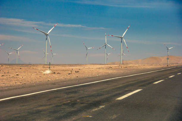 istock Windmills in the Atacama Desert, Chile. 1076661032