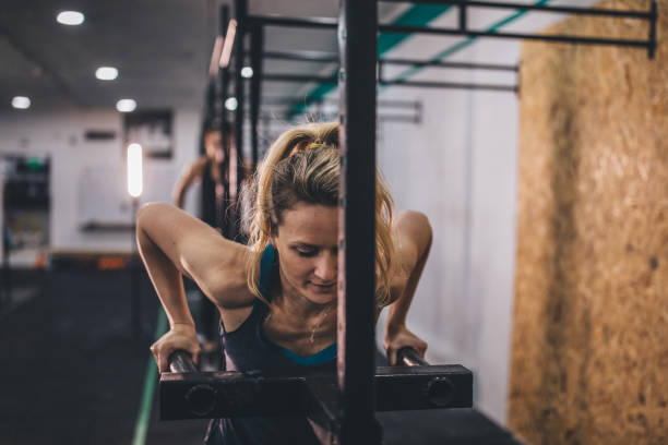 istock Young woman exercising hard 1076670866
