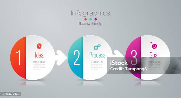 Timeline Nfographics Design Vector And Business Icons With 3 Options Stock Illustration - Download Image Now