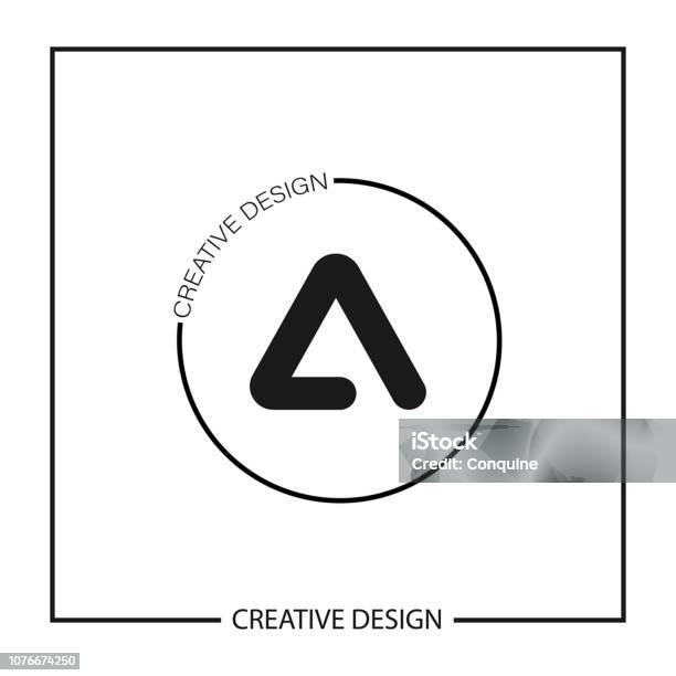 Modern And Minimalist Letter A Logo Template Design Stock Illustration - Download Image Now