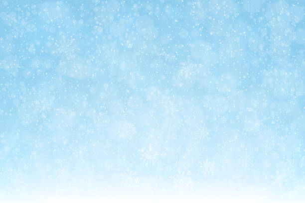 illustrazioni stock, clip art, cartoni animati e icone di tendenza di snow_background_snowflakes_softblue_2_expanded - snowflake snow ice nature