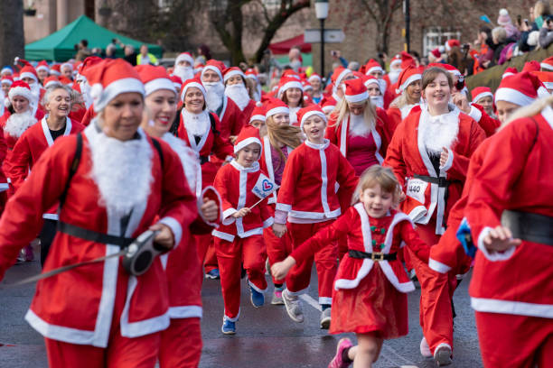 chester santa dash - chester virginia photos et images de collection