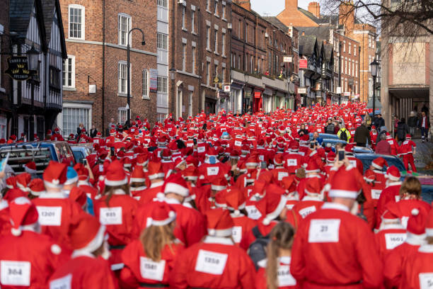 chester santa dash - chester virginia stock-fotos und bilder