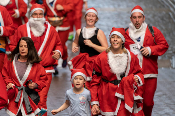 chester santa dash - chester virginia photos et images de collection