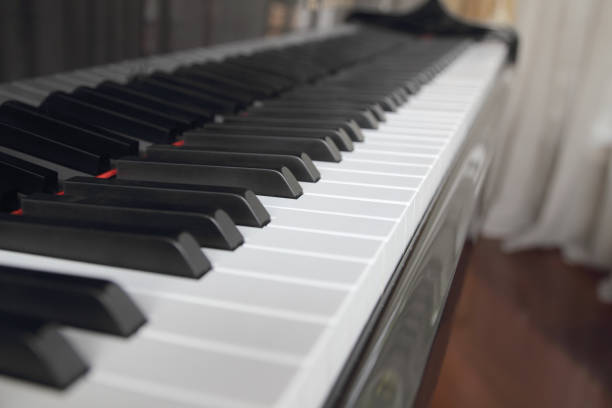 istock close-up of piano keys. close frontal view. 1076682516