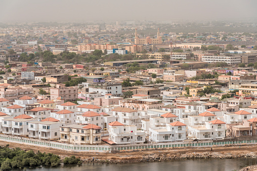 Vista aérea de Djibouti photo