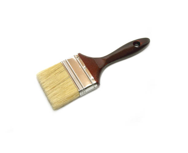 istock Paint brush isolated on a white background 1076684850