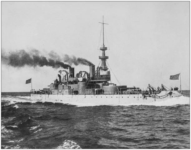 istock Antique historical photographs from the US Navy and Army: 