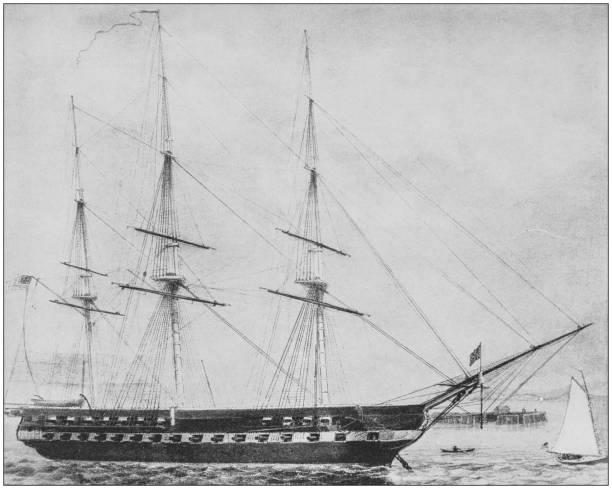 istock Antique historical photographs from the US Navy and Army: 