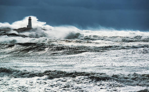 cove lighthouse de peggy - lighthouse scenics winter peggys cove photos et images de collection