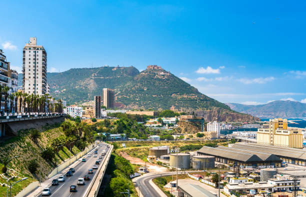 istock Seaside boulevard in Oran, a major Algerian city 1076701698