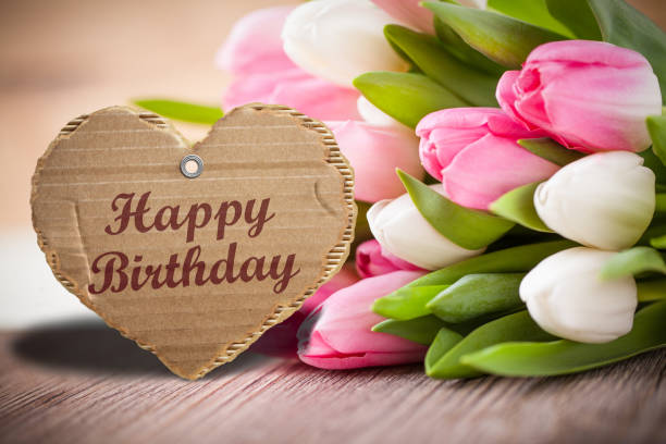 istock tulips with message saying 