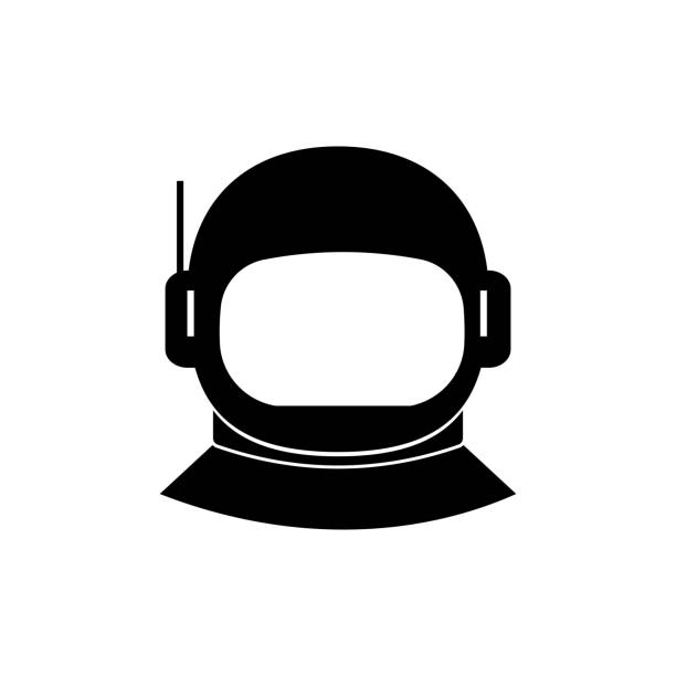 kuvapankkikuvitukset aiheesta astronautti kypärä kuvake vektori - astronaut icons