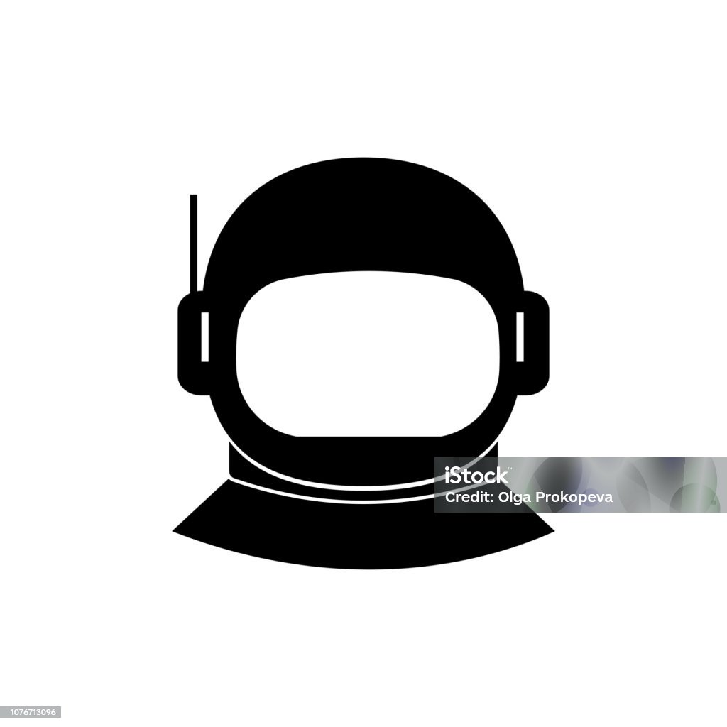宇宙飛行士のヘルメットのアイコン ベクトル - アイコンのロイヤリティフリーベクトルアート