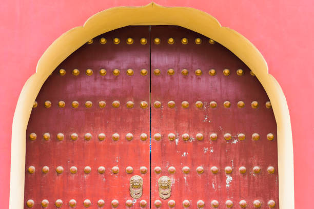 istock door of Chinese ancient building 1076720238