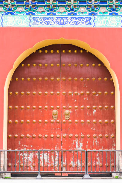 istock door of Chinese ancient building 1076720472