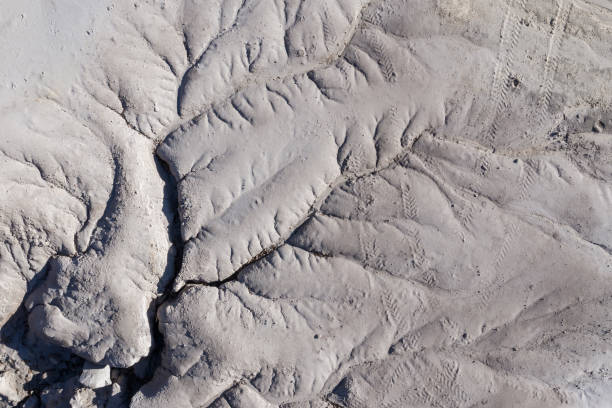 istock Aerial shot of erosion patterns 1076729182