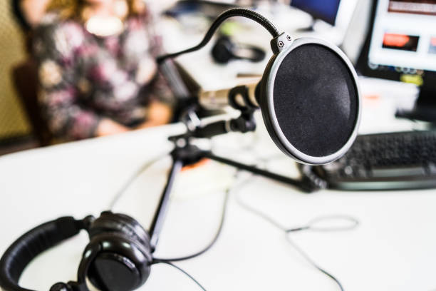 istock Microphone At The Radio Station 1076733502