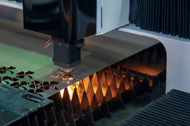istock The CNC fiber laser cutting machine . 1076736428