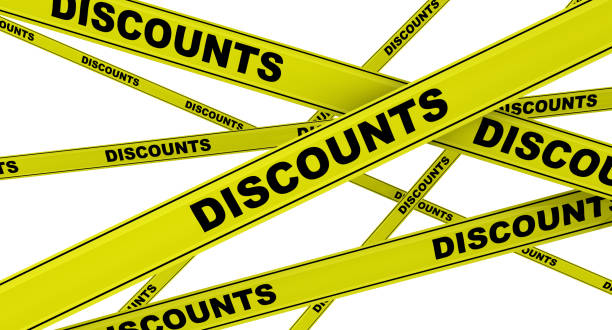 istock Discounts. Yellow warning tapes 1076744936