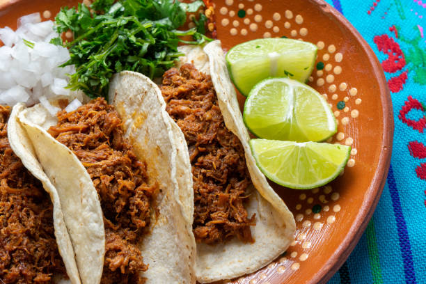 istock Mexican chilorio tacos 1076754168