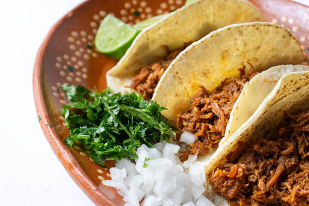 istock Mexican chilorio tacos 1076757024