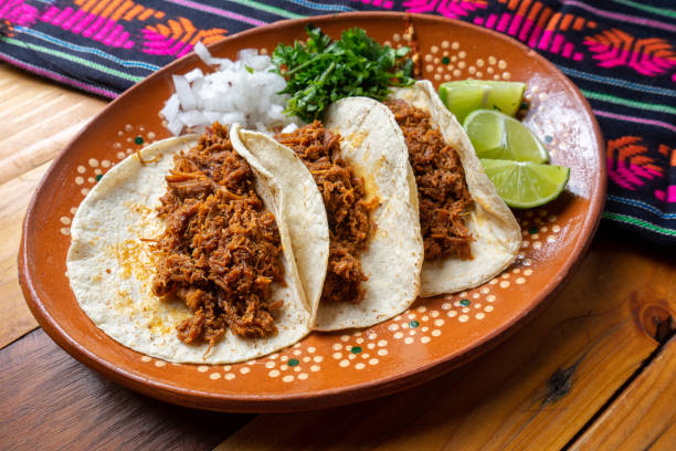 istock Mexican chilorio tacos 1076763340