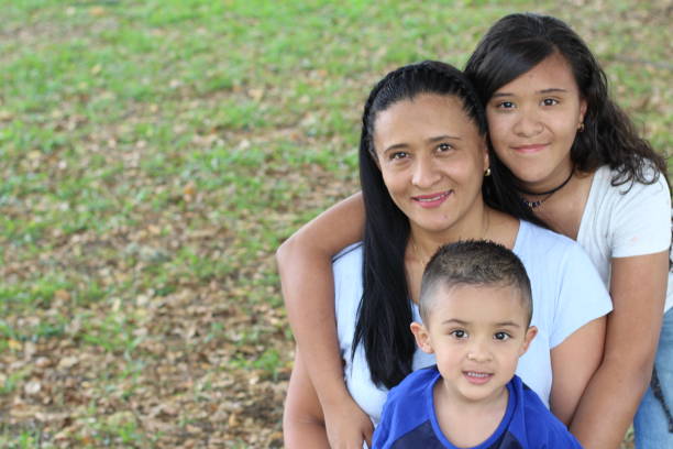 istock Proud ethnic mother with her children 1076774372