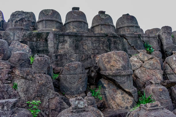 istock big circular rock shaped vertical located close top front & side view looking awesome. 1076780026