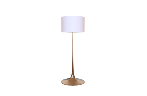 istock 3D illustration of a beautiful floor lamp on a White background 1076784452