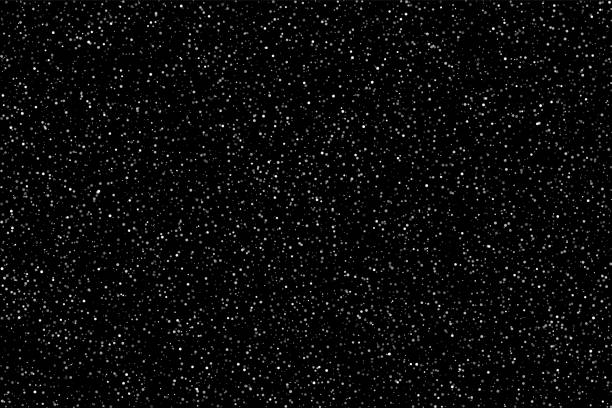 ilustrações, clipart, desenhos animados e ícones de neve ou estrelas no fundo do céu à noite. fundo liso vector - black background illustrations
