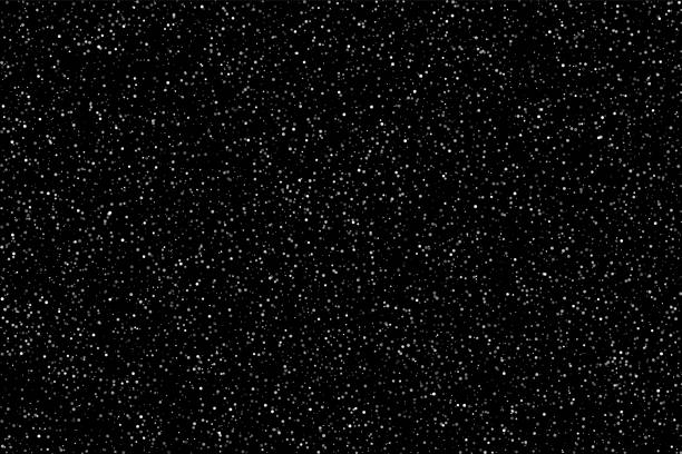 снег или звезды на фоне ночного неба. плоский векторный фон - star field space night astronomy stock illustrations