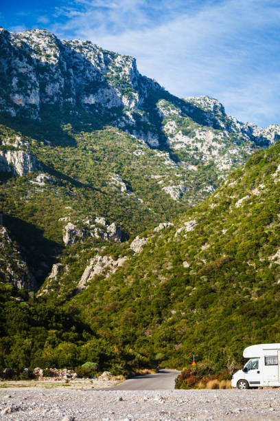 istock Camper car motorhome on nature 1076798704