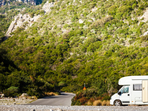istock Camper car motorhome on nature 1076801454