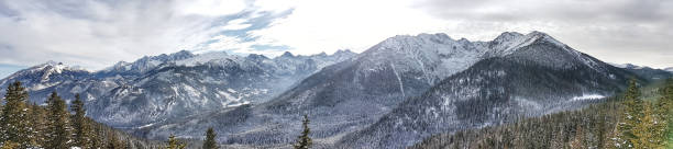istock Beautiful panorama of the snow-covered mountain range 1076801500