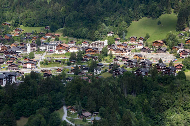istock Champery village with apartment buildings (Switzerland) 1076806940