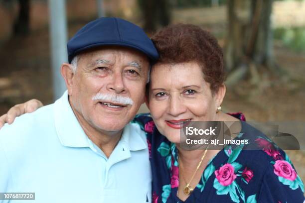 Lovely Senior Hispanic Couple Close Up Stock Photo - Download Image Now - Senior Adult, Latin American and Hispanic Ethnicity, Couple - Relationship