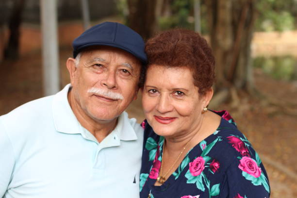 istock Tender older ethnic couple candid 1076817724