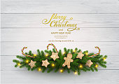 istock Christmas background with fir tree 1076824534