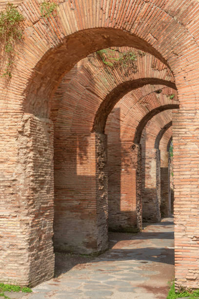 istock The path with brick arches. Forum Romanum. Rome. 1076848502