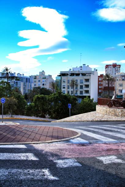 istock Lenticular clouds over the city of Elche 1076849688