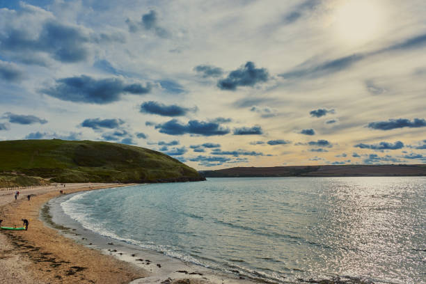 Daymer Bay, Cornwall stock photo