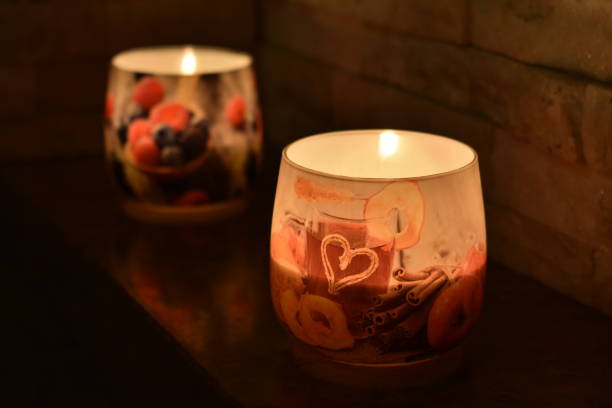 istock Candel light in the living room 1076854928