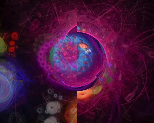 istock abstract digital fractal, beautiful design, disco, party 1076870696