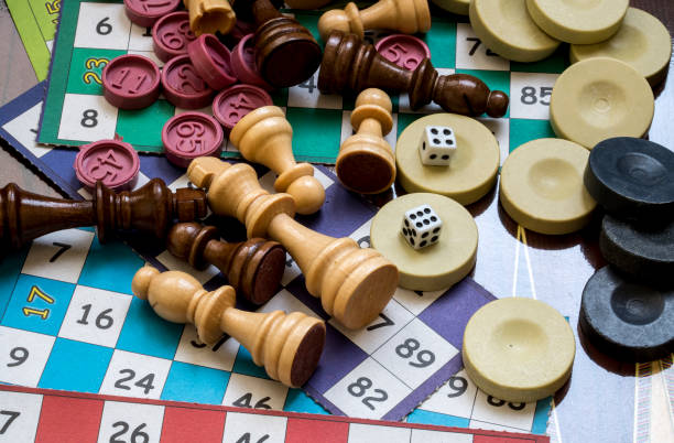 istock Various board games, leisure, hobby. Background games. 1076877588