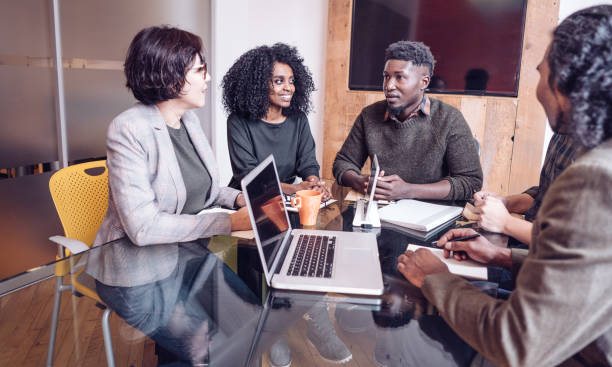 istock Brainstorming new marketing ideas with the team 1076888870