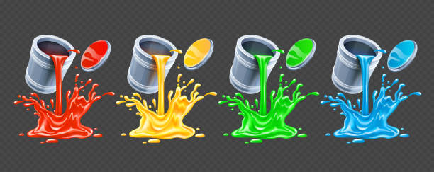 Tarros De Pintura Vectores Libres de Derechos - iStock Tarros De Pintura Vectores Libres de Derechos - iStock