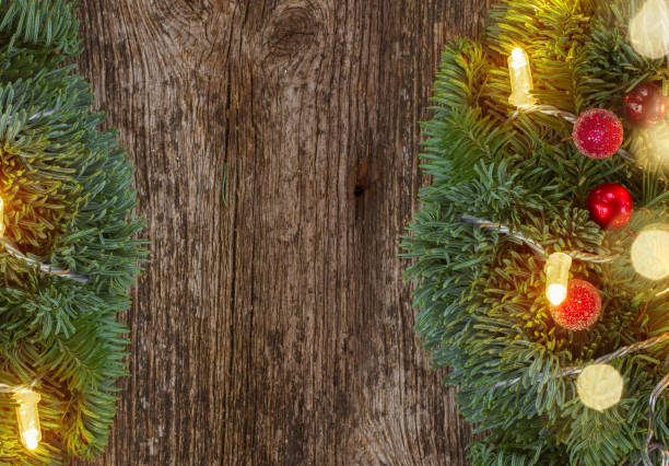 istock christmas wreath with lights 1076927108