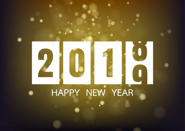 istock Happy new year 2019 on gold background for celebration, party, and new year event. Vector illustration 1076938120